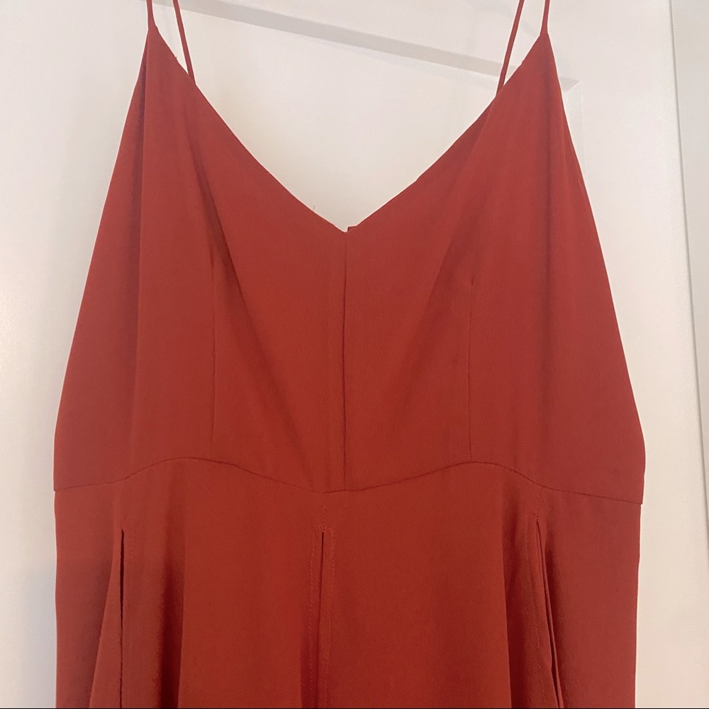 Like New, Worn Once for 2 hours, Fallen Star London Maxi Dress, Sz UK 10, Rust